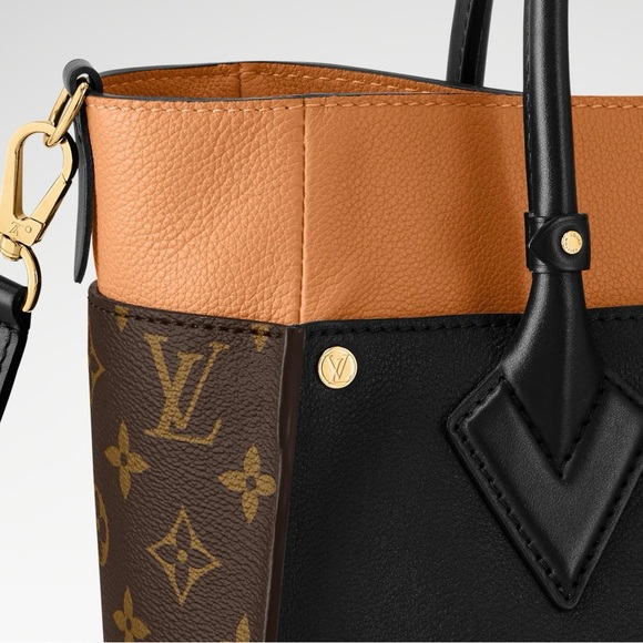 NWT Louis Vuitton ON MY SIDE MM Handbag Black Brown - Picture 4 of 13